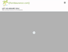 Tablet Screenshot of floridasurance.com